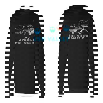 Sunalley スキーマウンテンゴンドラ サンバレー アイダホ 長袖Tシャツ - Kawaiitshirt