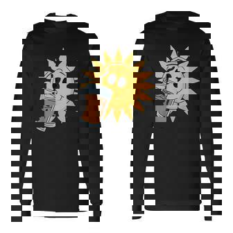 Sunshine Drink アイスコーヒー 楽しい 長袖Tシャツ - Kawaiitshirt