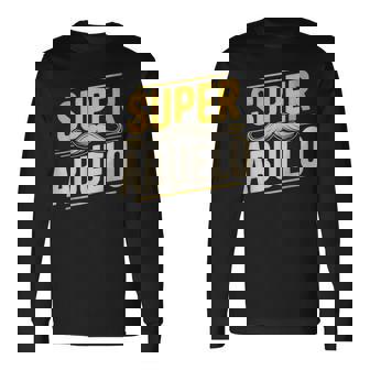 Super Abuelo Hombre Divertida Día Del Abuelo Idea Regalo Camiseta de manga larga - Regaloses