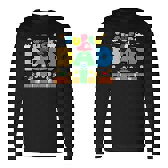 Super Gamer Dad Family Matching For Fathers Day Long Sleeve T-Shirt | Mazezy