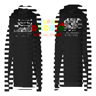 Super Gamer Dad Dad Father Long Sleeve T-Shirt | Mazezy