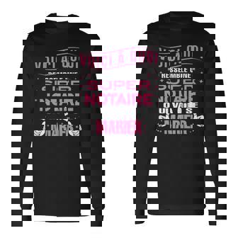 Super Notaire Quiae Marier Evjf Future Mariée T-shirt à manches longues - Cadeauxyz