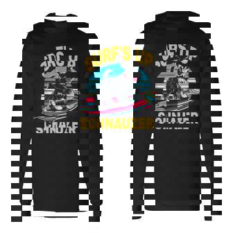 Surf Upchnauzer ファニーグラフィックtシャツ 長袖Tシャツ - Kawaiitshirt