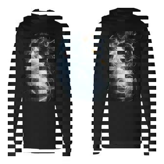 Süße Magische Katze Kätzchen Kitten Fantasy Kunst Langarmshirts - Geschenkecke