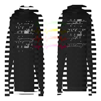 Swimmer スイミング ハートビート バタフライ ファニースイム 長袖Tシャツ - Kawaiitshirt