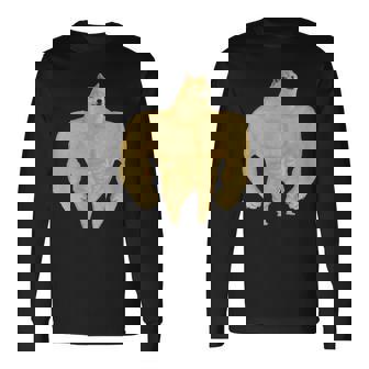 Swole Doge ミームギフトtシャツ 長袖Tシャツ - Kawaiitshirt