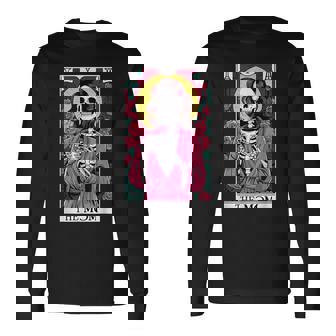 Tarjeta De Tarot Para Mamá Esqueleto Día De La Madre Calavera Camiseta de manga larga - Regaloses