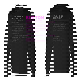 Team Burton 姓 誕生日や家族の集まりに 長袖Tシャツ - Kawaiitshirt