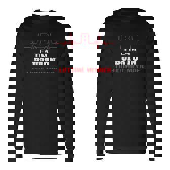 Team Burton 生涯メンバー 血液完全家族 長袖Tシャツ - Kawaiitshirt