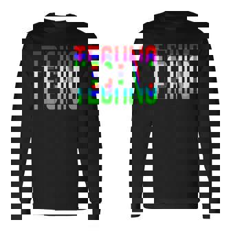 Techno Edm Raver Dj Rave Festival Camiseta de manga larga - Regaloses