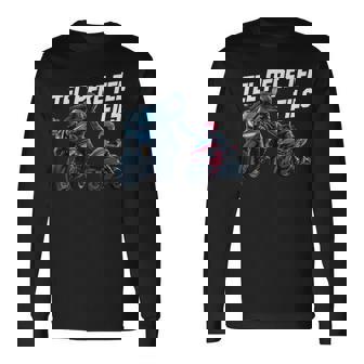 Tel Padre Tel Hijo Motero Regalo Humor Moto Carrera Camiseta de manga larga - Regaloses