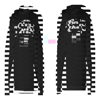 Texas Flag Of Texas Worn Classic 長袖Tシャツ - Kawaiitshirt