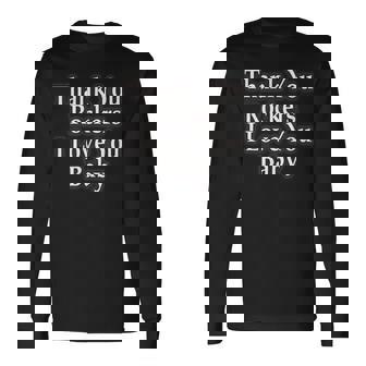 Thank You Rockers I Love You Baby 長袖Tシャツ - Kawaiitshirt