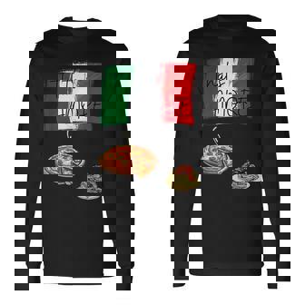 That's Amore ピザ パスタ好き イタリア料理 イタリア国旗 長袖Tシャツ - Kawaiitshirt