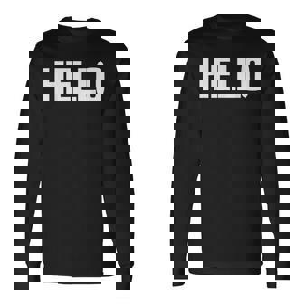 Thatays Hello シャツ こんにちはと言うデザイン 長袖Tシャツ - Kawaiitshirt