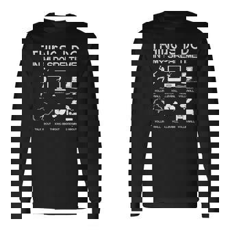 Things I Do In Mypare Time 面白いバレーボール愛好家 長袖Tシャツ - Kawaiitshirt