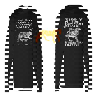 This Is My Human コスチューム I'm Really A Tiger かわいいタイガー 長袖Tシャツ - Kawaiitshirt