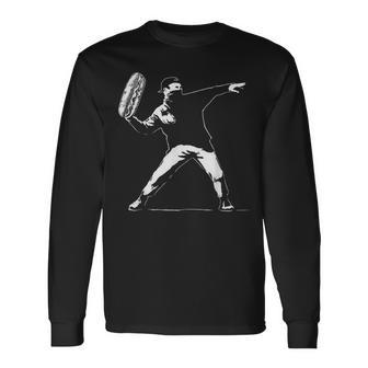 Throwing Sandwich Revolution Humor Meme Long Sleeve T-Shirt - Thegiftio UK