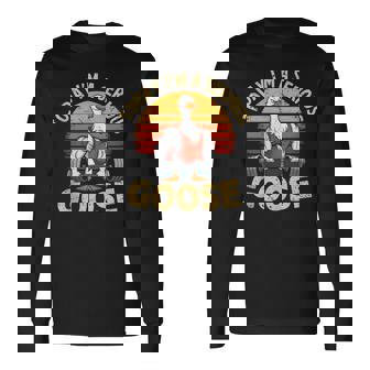 Today I'm A Serious Goose Gym Weightlifting Fitness Long Sleeve T-Shirt - Monsterry