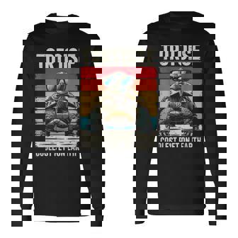 Tortoise 地球上で最もクールなペット、面白いカメ 長袖Tシャツ - Kawaiitshirt