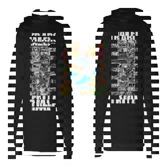 Tralalero Tralala イタリアンブレインロットミーム 長袖Tシャツ - Kawaiitshirt