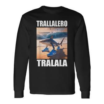 Tralalero Tralala Bootleg Brainrot イタリアン ブレイン ミーム 長袖Tシャツ - Kawaiitshirt