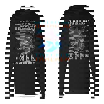 Tralalero Tralala Italian Brainrot 長袖Tシャツ - Kawaiitshirt