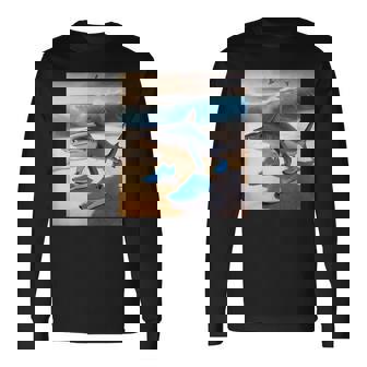 Tralalero Tralala ファニージェネレーションアルファシャークミーム 長袖Tシャツ - Kawaiitshirt