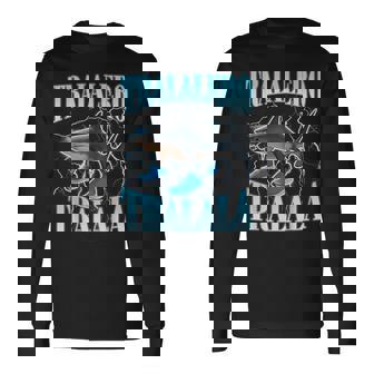 Tralalero Tralala 面白い イタリアン ブレイン ミーム ボーイズ キッズ 長袖Tシャツ - Kawaiitshirt