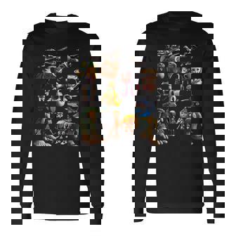 Tralalero トラララ ボンバルディーノ クロコディロ イタリアン ブレイン ミーム 長袖Tシャツ - Kawaiitshirt