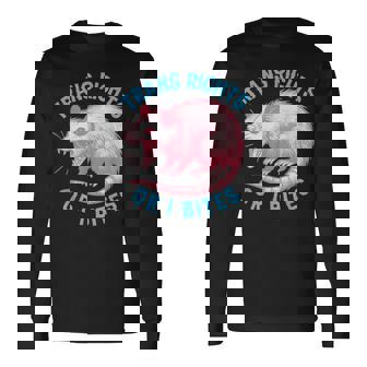 Trans Rights Or I Bites Possum Support Feminist Lgbtq Long Sleeve T-Shirt - Thegiftio