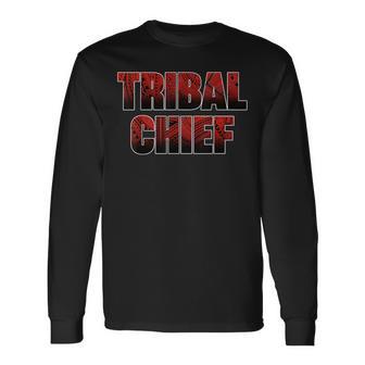 Tribal Chief Roman Wrestling Long Sleeve T-Shirt - Monsterry