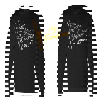 Trombone Without My Trombone Life Would B フラットトロンボーン 長袖Tシャツ - Kawaiitshirt