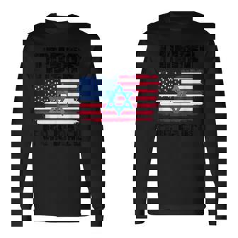 Trump Pour Israël Drapeau Juif Américain Étoile De David T-shirt à manches longues - Cadeauxyz