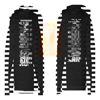 Tung Tung Tungahur Italian Brainrot Meme 長袖Tシャツ - Kawaiitshirt