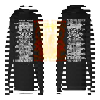 Tung Tung Tungahur イタリアのブレインロット、面白い野球バット 長袖Tシャツ - Kawaiitshirt