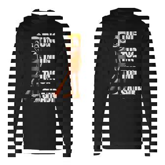 Tung Tung Tungahur イタリアンブレインレッドミーム 長袖Tシャツ - Kawaiitshirt