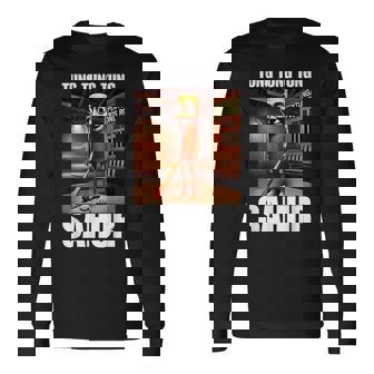 Tung Tung Tungahur-イタリアのブレインロットミーム 長袖Tシャツ - Kawaiitshirt