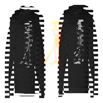 Tung Tung Tungahur-イタリアのブレインロットミーム 長袖Tシャツ - Kawaiitshirt