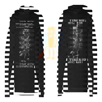 Tung Tung Tungahur 面白い動物 イタリアン ブレイン ミーム 長袖Tシャツ - Kawaiitshirt