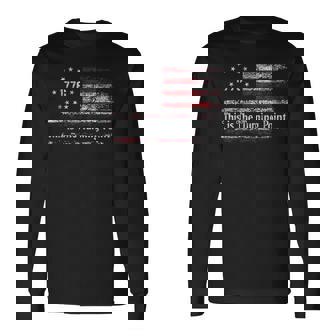 This Is The Turning Point American Freedom Usa Flag Long Sleeve T-Shirt - Thegiftio