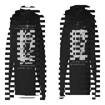 U-2 ドラゴンレディ スパイ飛行機 長袖Tシャツ - Kawaiitshirt