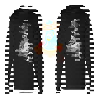 Ufo にさらわれる 寿司 すし たまご サーモン まぐろ 長袖Tシャツ - Kawaiitshirt