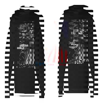 Una Nación Bajo Dios Trump 2024 Dios Bandera Estadounidense Camiseta de manga larga - Regaloses