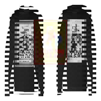 Uncleam I Want You For Us Army ビンテージポスターtシャツ 長袖Tシャツ - Kawaiitshirt