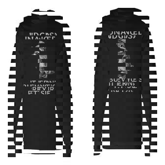 Undiagnosed But Everyone's Pretty Sure Racoon Autism Long Sleeve T-Shirt - Thegiftio