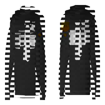 Usa 刑務所警備員コスチューム 矯正ガードユニフォーム 長袖Tシャツ - Kawaiitshirt