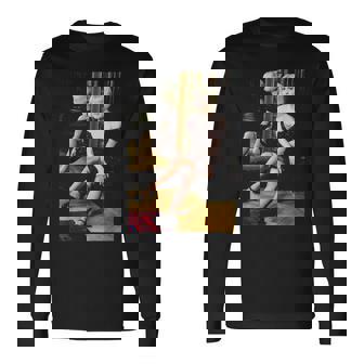 Usポップスター、シンディ・ローパー1993年撮影。 長袖Tシャツ - Kawaiitshirt