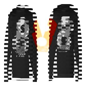 V8 Powered エンジン マッスルカー ピックアップトラック ファン 長袖Tシャツ - Kawaiitshirt