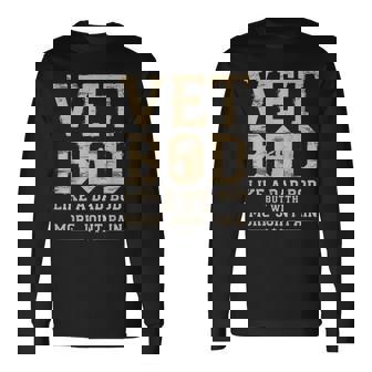 Vet Bod Like A Dad Bob But With More Join Pain Military Vet Long Sleeve T-Shirt | Mazezy